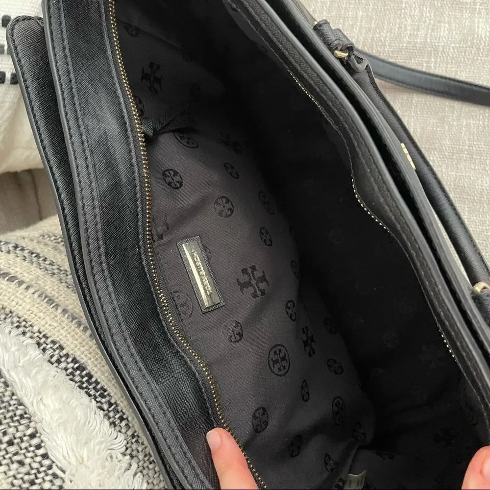 Tory Burch black leather handbag